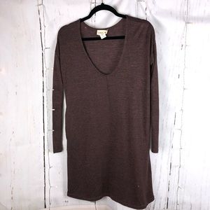 Long Sleeve Purple Dress